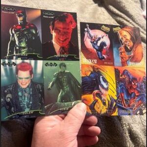 Batman Forever Fleer Ultra 1995 and Spider-Man 1995 Uncut Card series .